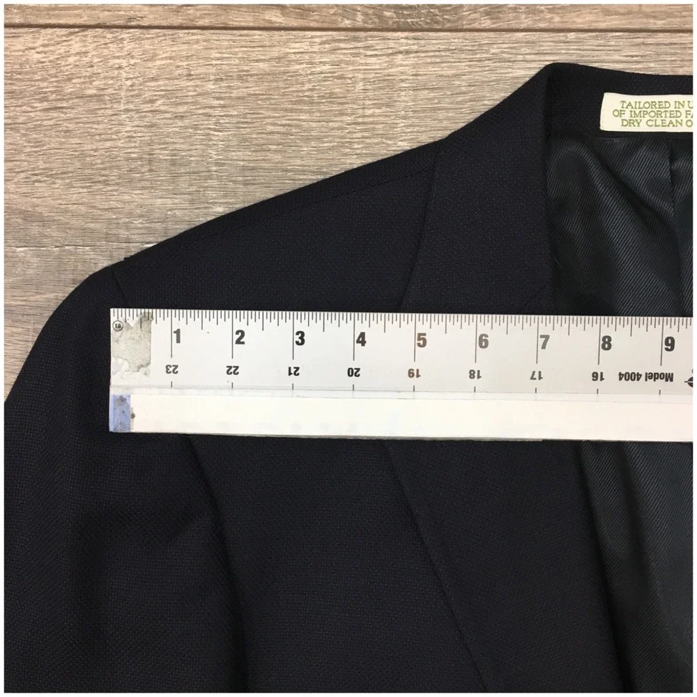 ORVIS Mens Navy Blazer Sport Coat Casual Jacket Size 42R Classic Wool Suit USA